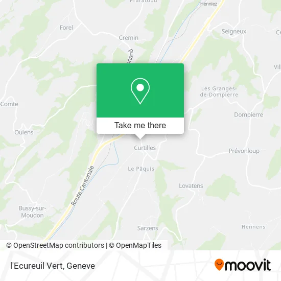 l'Ecureuil Vert map
