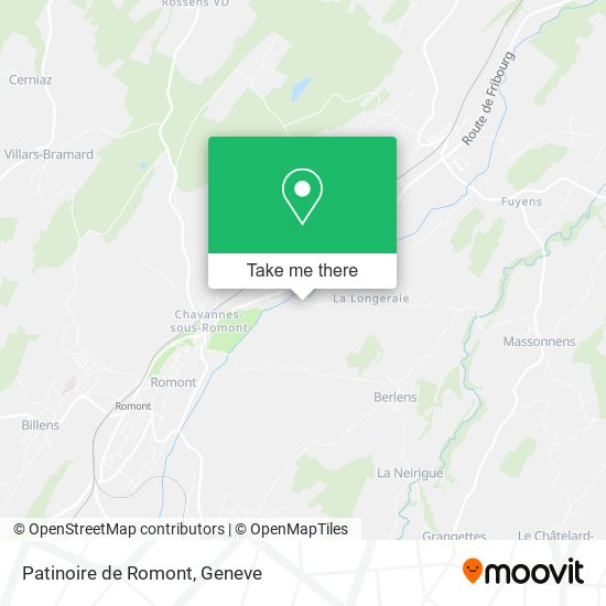 Patinoire de Romont map