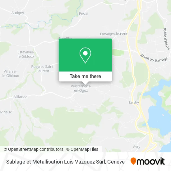 Sablage et Métallisation Luis Vazquez Sàrl map