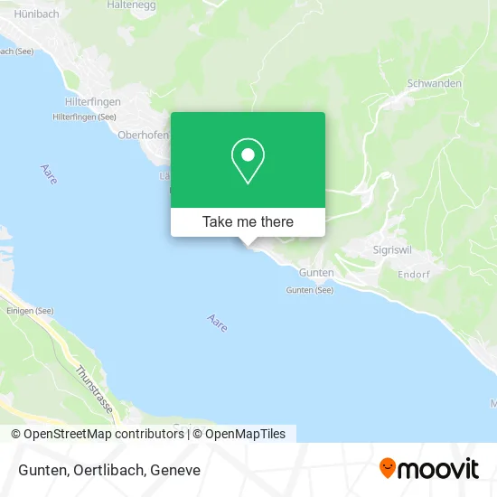 Gunten, Oertlibach map