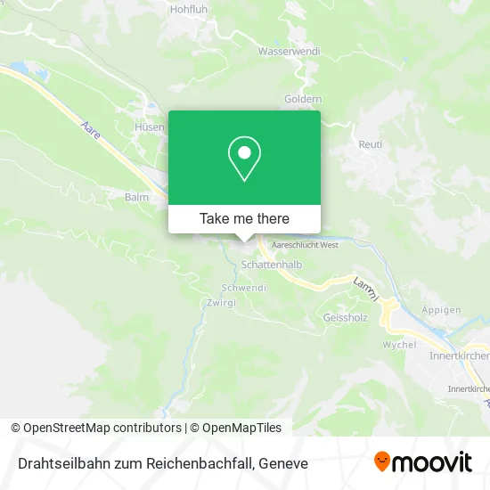 Drahtseilbahn zum Reichenbachfall map
