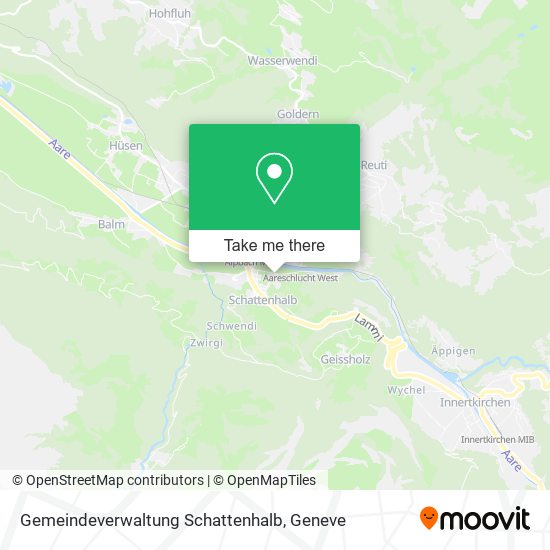 Gemeindeverwaltung Schattenhalb map