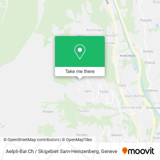 Aelpli-Bar.Ch / Skigebiet Sarn-Heinzenberg map