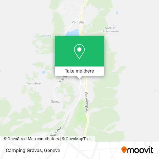 Camping Gravas map