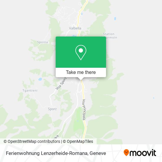 Ferienwohnung Lenzerheide-Romana map