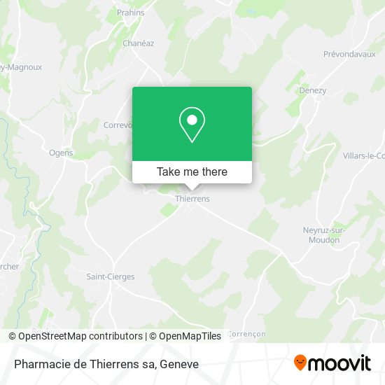 Pharmacie de Thierrens sa map
