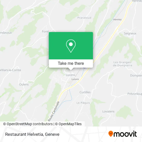 Restaurant Helvetia map