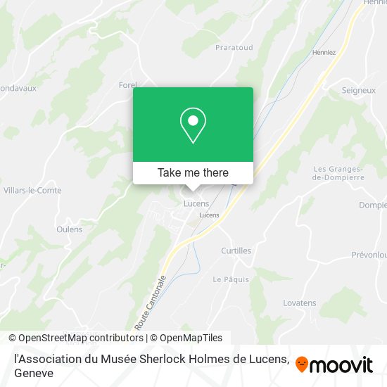 l'Association du Musée Sherlock Holmes de Lucens map