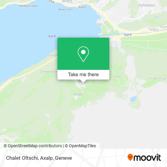 Chalet Oltschi, Axalp map