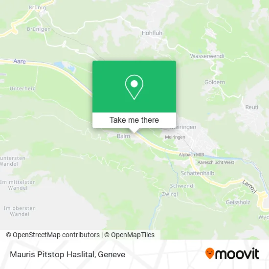 Mauris Pitstop Haslital map
