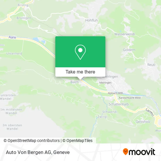 Auto Von Bergen AG map