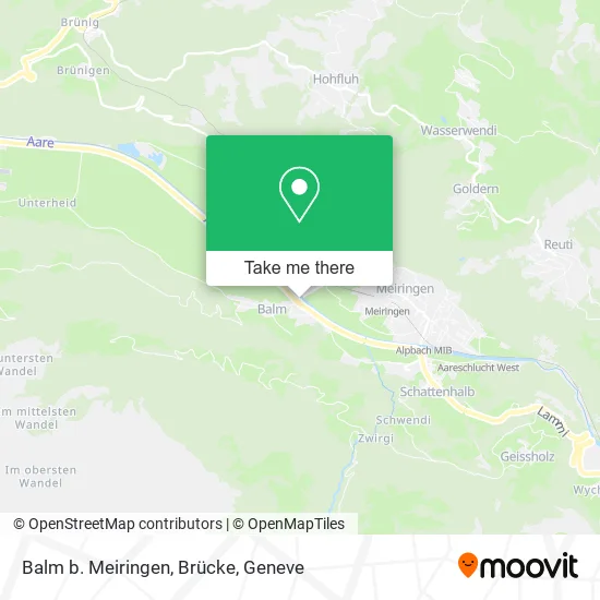 Balm b. Meiringen, Brücke map