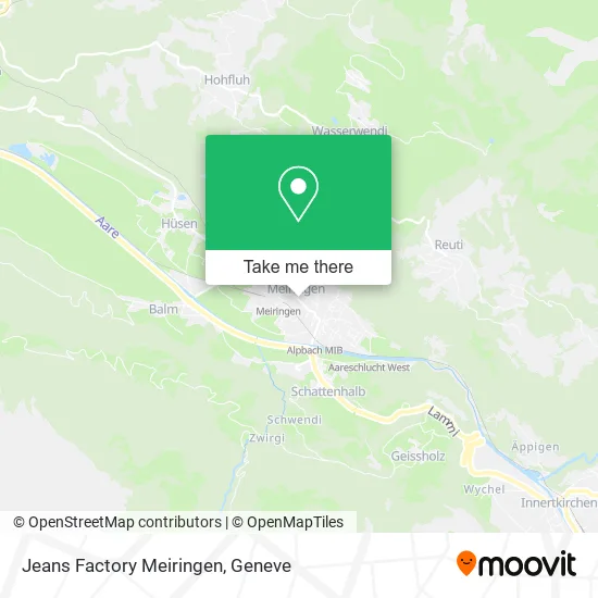 Jeans Factory Meiringen map