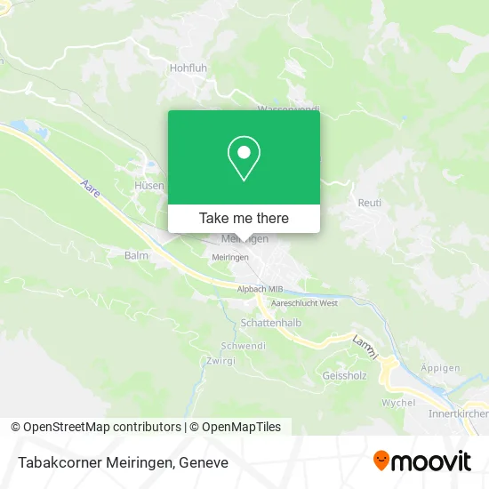 Tabakcorner Meiringen map