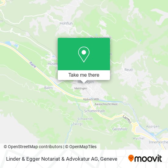 Linder & Egger Notariat & Advokatur AG map