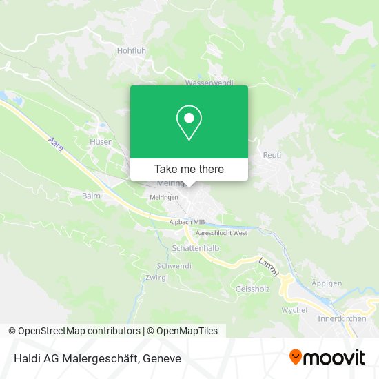 Haldi AG Malergeschäft map