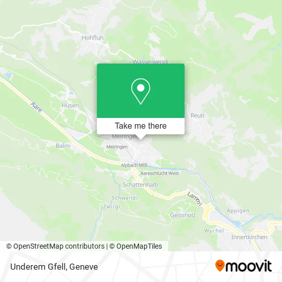 Underem Gfell map