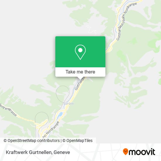 Kraftwerk Gurtnellen map