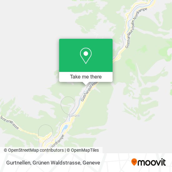 Gurtnellen, Grünen Waldstrasse map