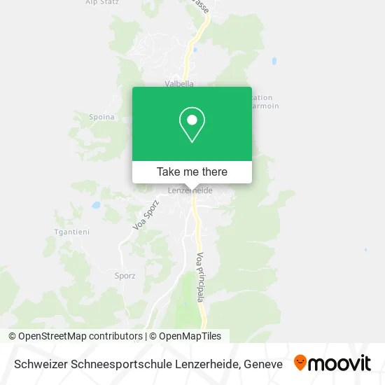 Schweizer Schneesportschule Lenzerheide map