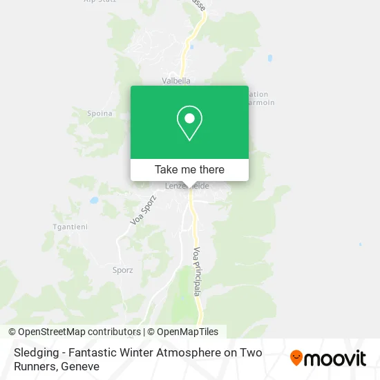 Sledging - Fantastic Winter Atmosphere on Two Runners map