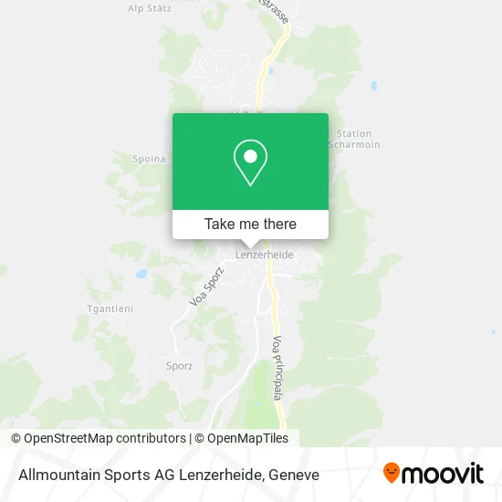 Allmountain Sports AG Lenzerheide map