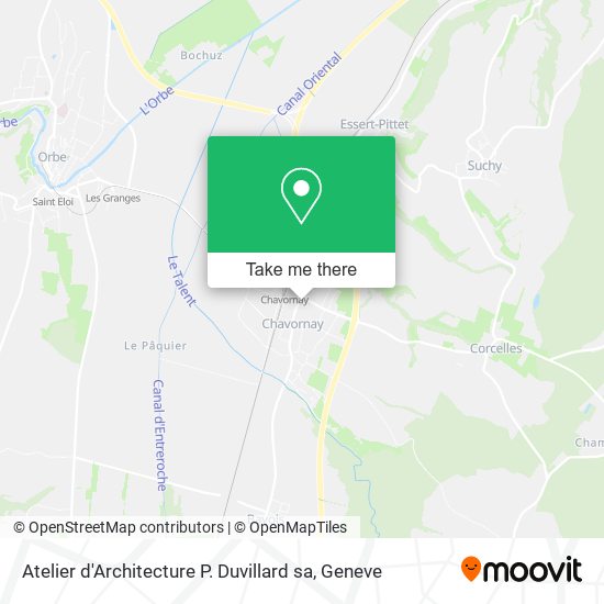 Atelier d'Architecture P. Duvillard sa map