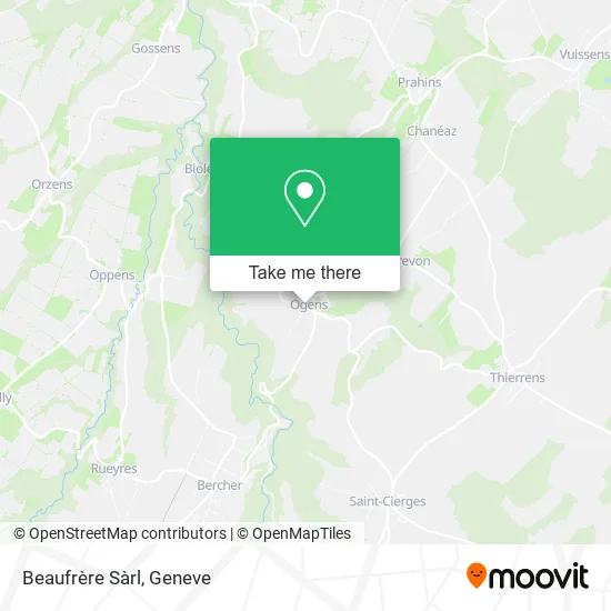 Beaufrère Sàrl map