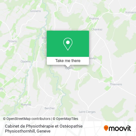 Cabinet de Physiothérapie et Ostéopathie Physiosthornhill map