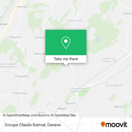 Groupe Claude Balmat map