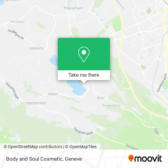 Body and Soul Cosmetic map