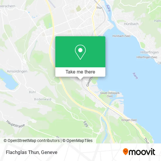 Flachglas Thun map