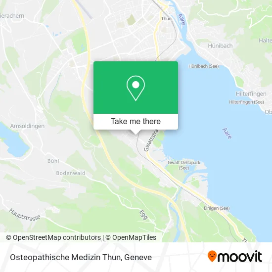 Osteopathische Medizin Thun map