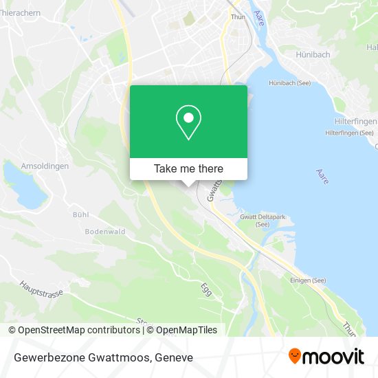 Gewerbezone Gwattmoos map