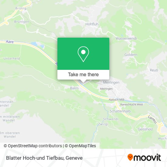 Blatter Hoch-und Tiefbau map
