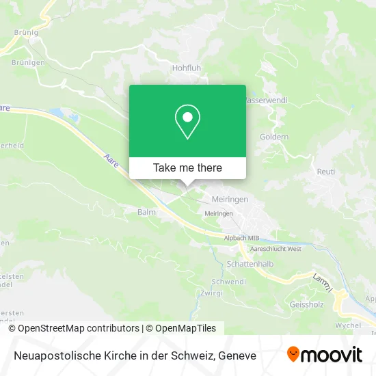 Neuapostolische Kirche in der Schweiz map