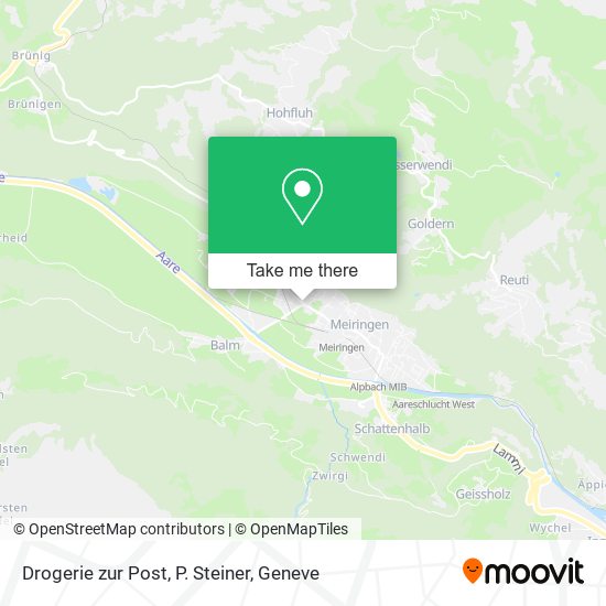 Drogerie zur Post, P. Steiner map