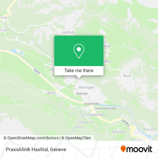 Praxisklinik Haslital map