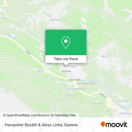 Hanspeter Bysäth & Aloys Linke map