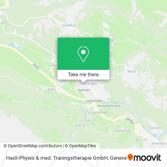 Hasli-Physio & med. Traningstherapie GmbH map