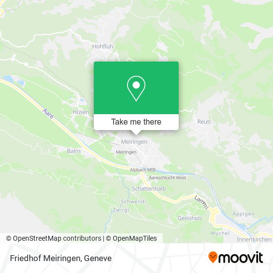 Friedhof Meiringen map