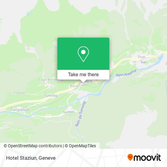 Hotel Staziun map