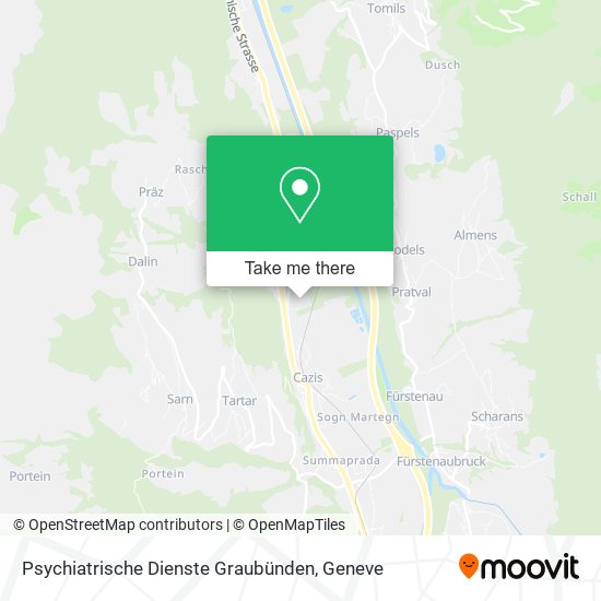 Psychiatrische Dienste Graubünden map
