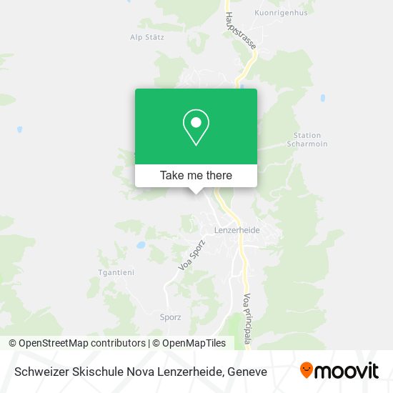 Schweizer Skischule Nova Lenzerheide map