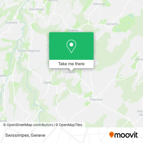 Swissimpex map