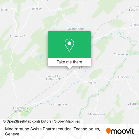 Megimmuno Swiss Pharmaceutical Technologies map