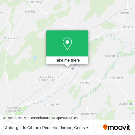 Auberge du Gibloux Passeira Ramos map