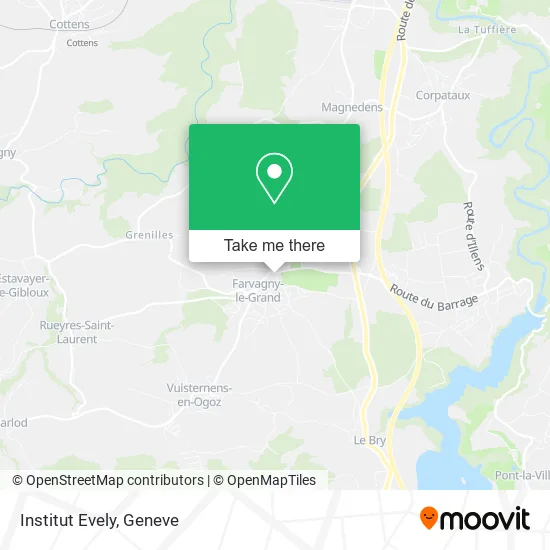 Institut Evely map