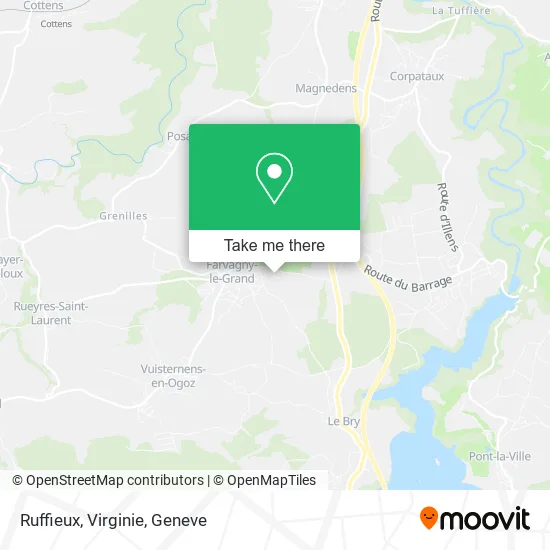 Ruffieux, Virginie map