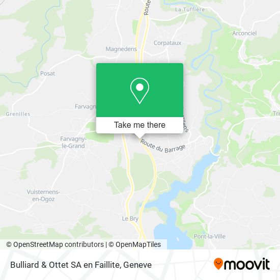 Bulliard & Ottet SA en Faillite map